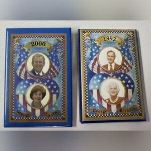 Presidential Campaign Buttons George Bush and Son Vintage